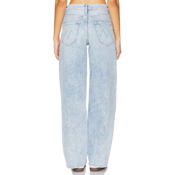 NWT Mother Spinner Zip Sneak in Light As A Feather Loose Slouchy Jeans 25 - Picture 4 of 10